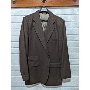 Brassard Men's Size 44L Luxurious Brown Cashmere Jacket